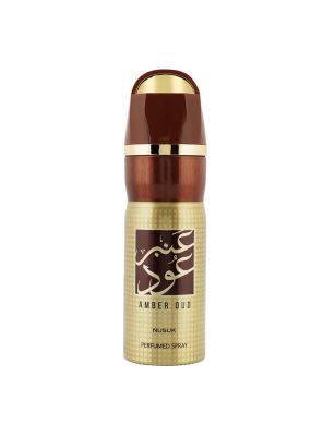 Nusuk Amber Oud Premium Imported Deodorant, Fresh & Soothing Fragrance, Long Lasting Body Spray For Men, Made in UAE, 200ml