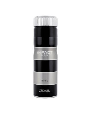 RiiFFS Impact Man Premium Imported Deodorant, Fresh & Soothing Fragrance, Long Lasting Body Spray For Men, Made in UAE, 200ml